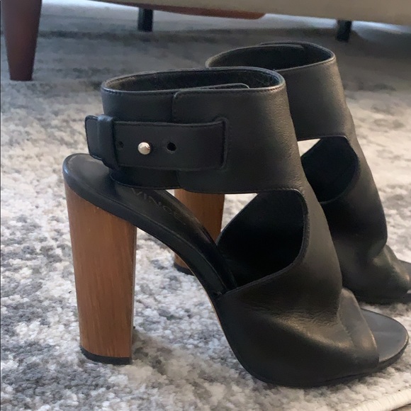 Vince peep toe strap mules - Picture 2 of 4